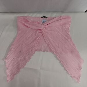 Papermoon- Strapless Pleated Crop  Top